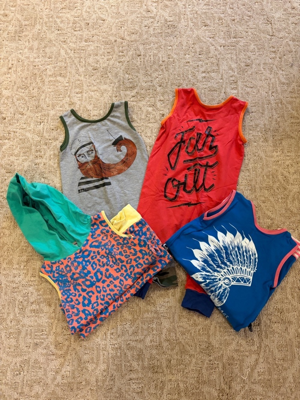 RAGS Bundle of 4 Rompers (12-18MO & 2T Sizes)